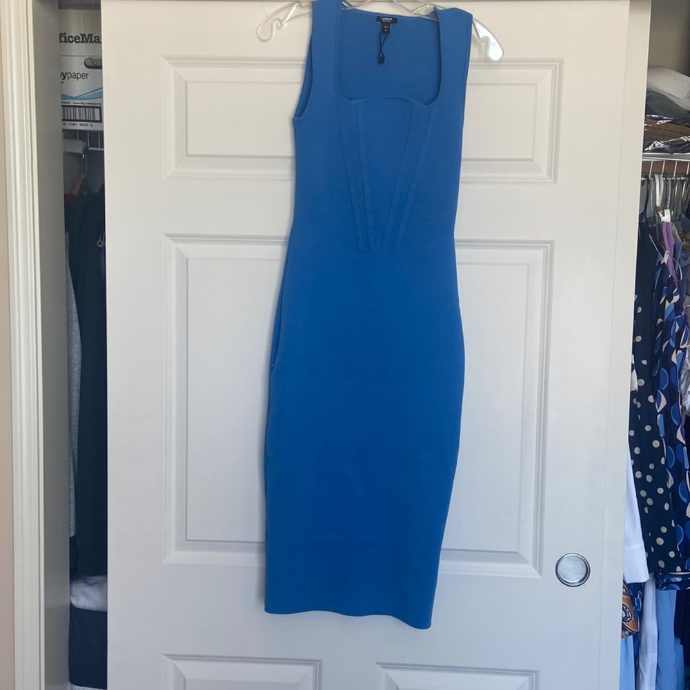 Blue cocktail dress